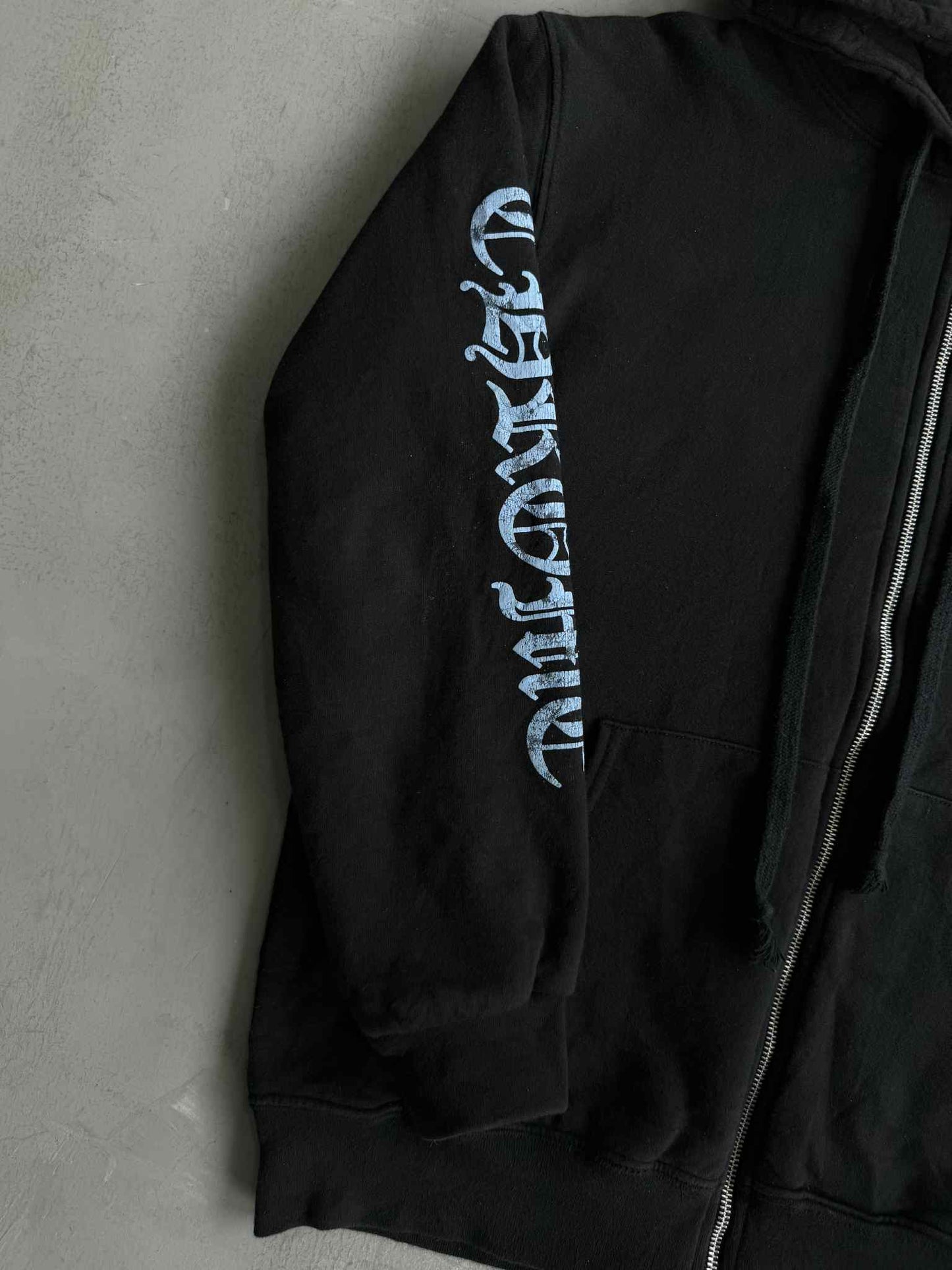 Chrome Hearts Logo Print Zip Hoodie