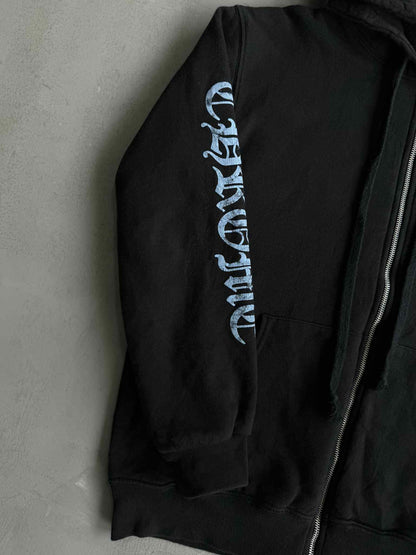 Chrome Hearts Logo Print Zip Hoodie