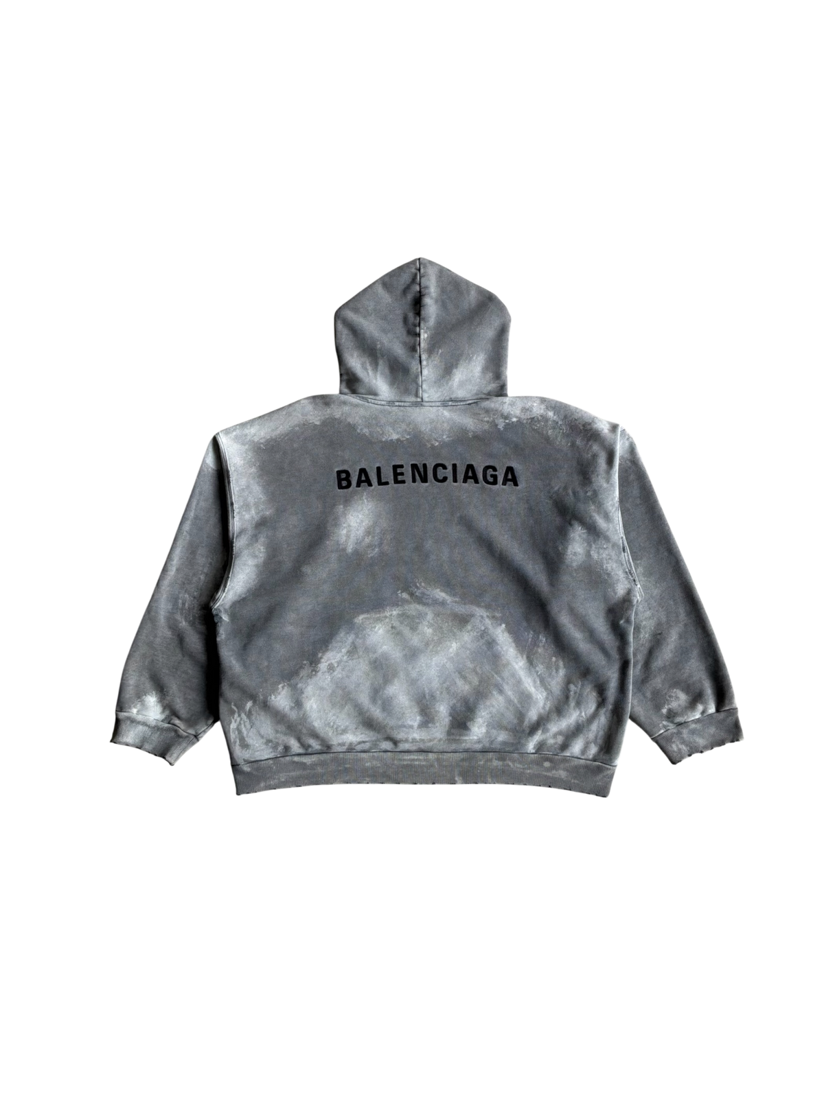 Balenciaga Tie Dye Distressed Hoodie