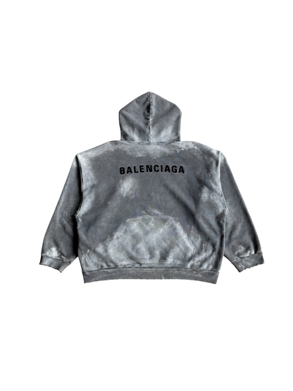 Balenciaga Tie Dye Distressed Hoodie
