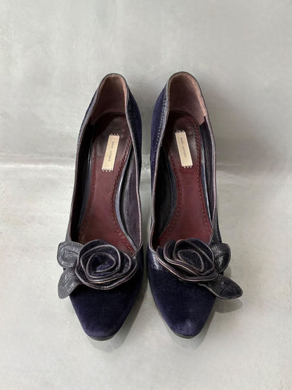 Marc Jacobs Velvet Pumps Heel