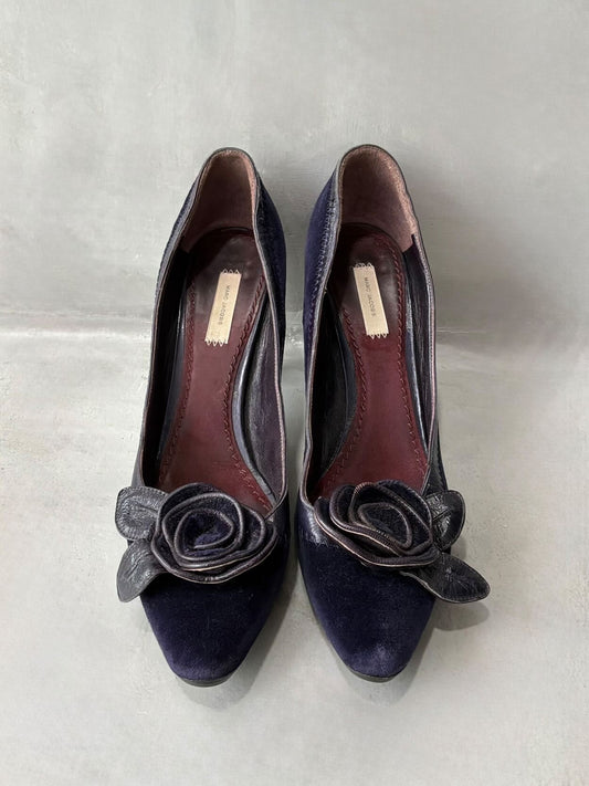 Marc Jacobs Velvet Pumps Heel