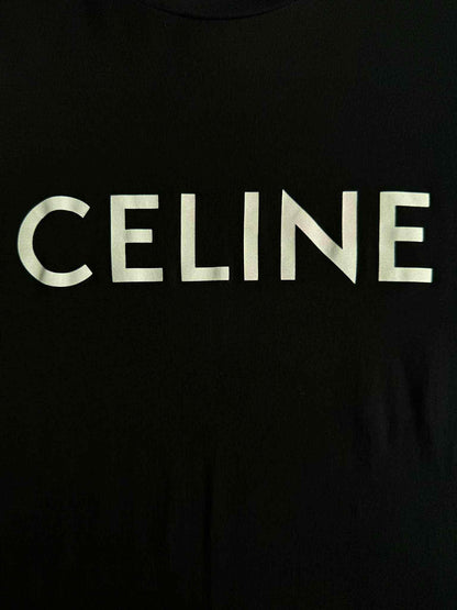 Celine spellout black shirt