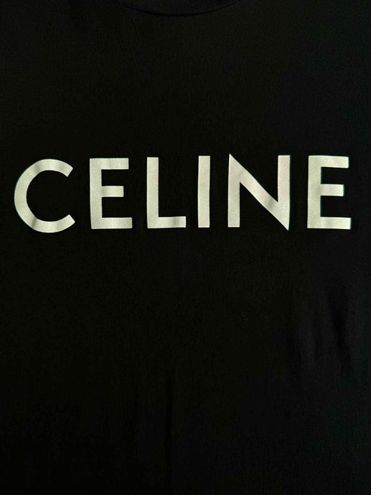 Celine spellout black shirt