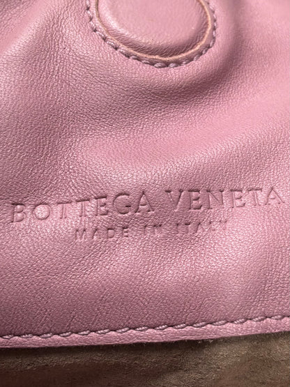 Bottega Veneta Pink Campana Intrecciato Hobo Bag
