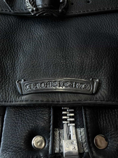 90’s Chrome Hearts Filigree Cross Leather Vest