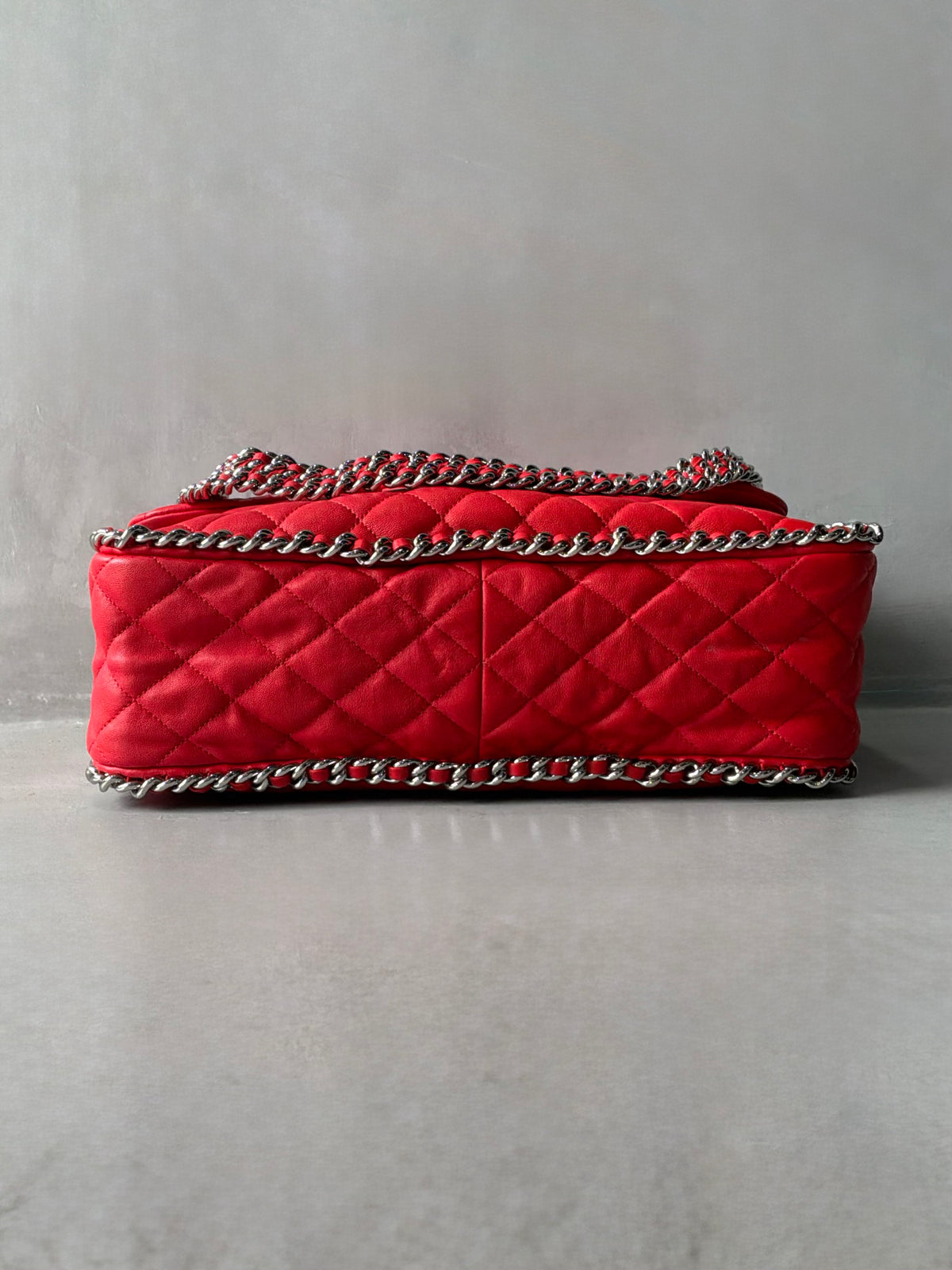 Chanel Chain Around Pink Maxi Flap
