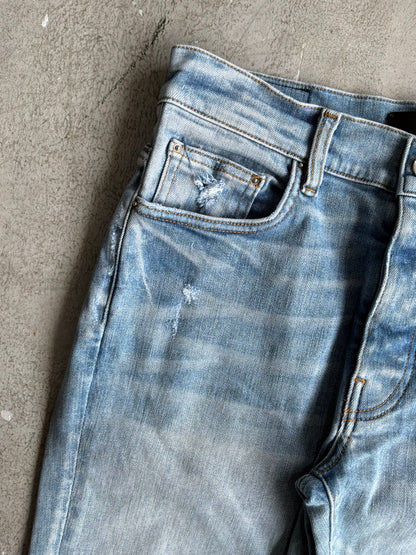 Amiri Light Washed Open Ankle Denim Pants