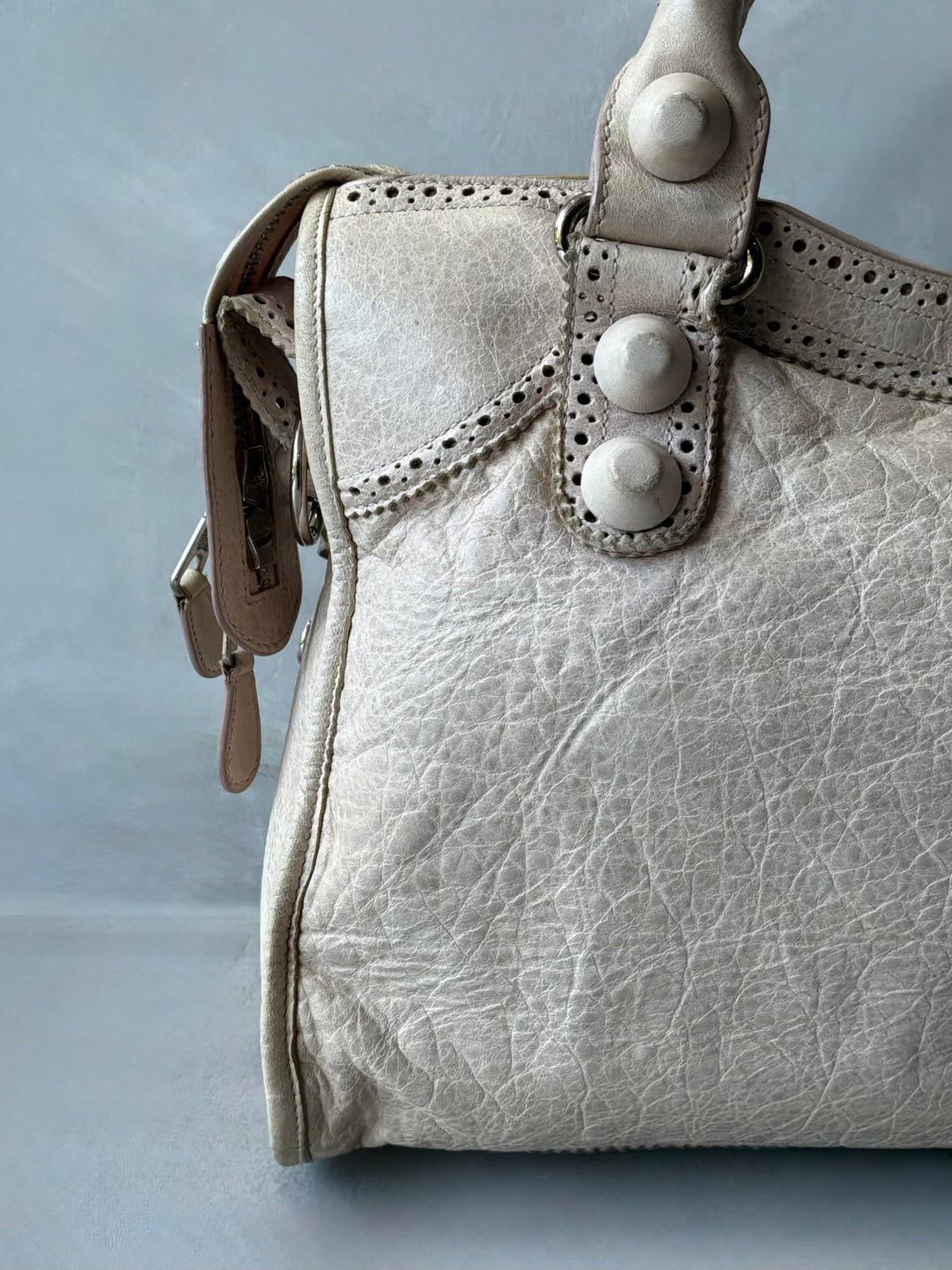 Balenciaga Classic City Light Pink on Brouges Lambskin Bag