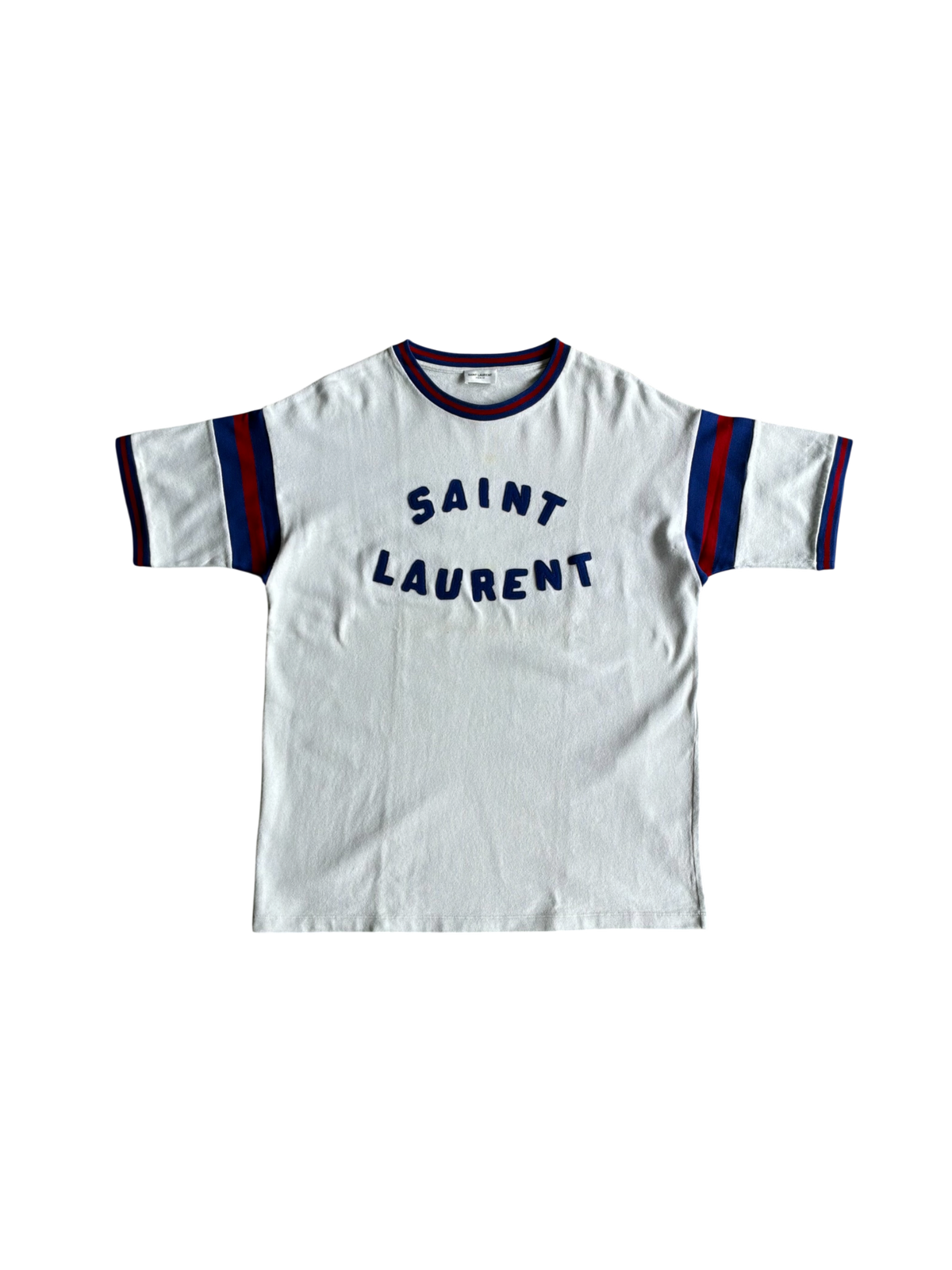 Saint Laurent Paris Embroidered Logo Tee