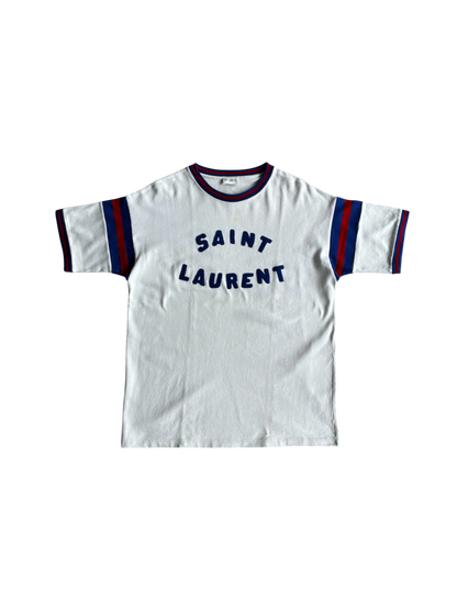 Saint Laurent Paris Embroidered Logo Tee