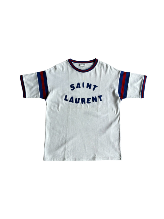 Saint Laurent Paris Embroidered Logo Tee