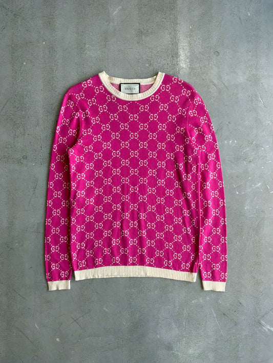 Gucci Monogram Pink Crewneck
