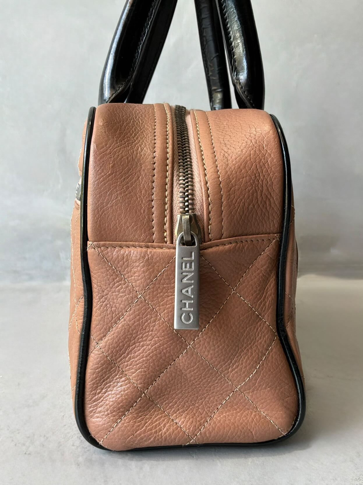 Chanel Quilted Mini Bowler Bag