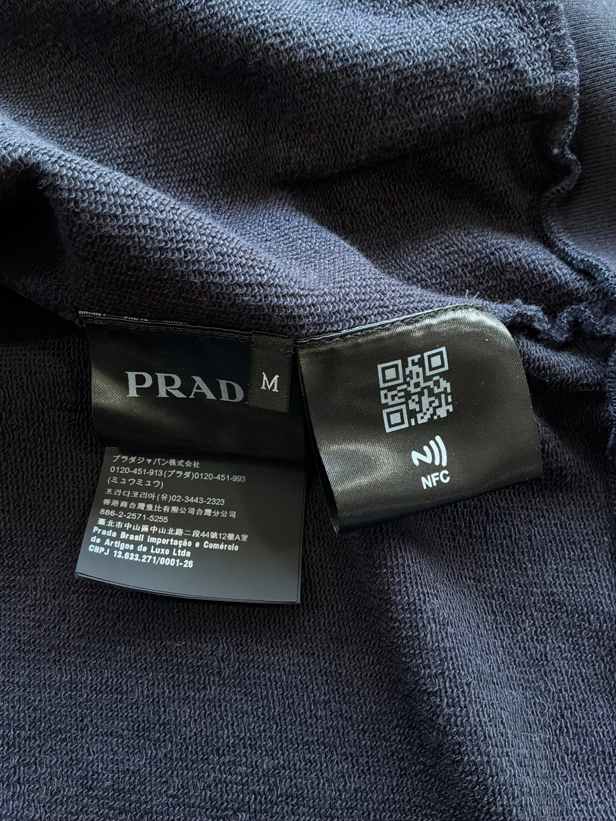 Prada Color Block Zip Hoodie