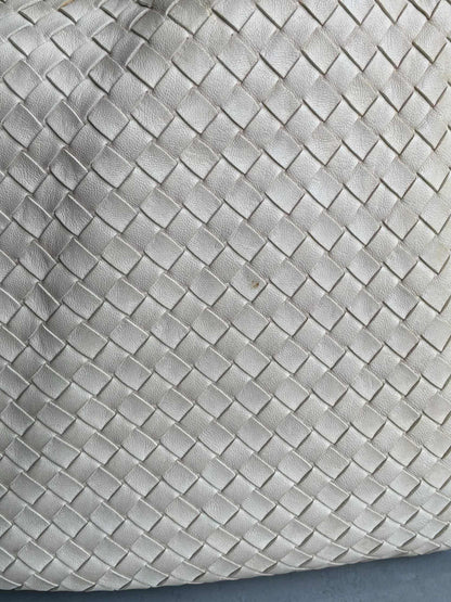 Bottega Veneta Intrecciato Cream Hobo Bag
