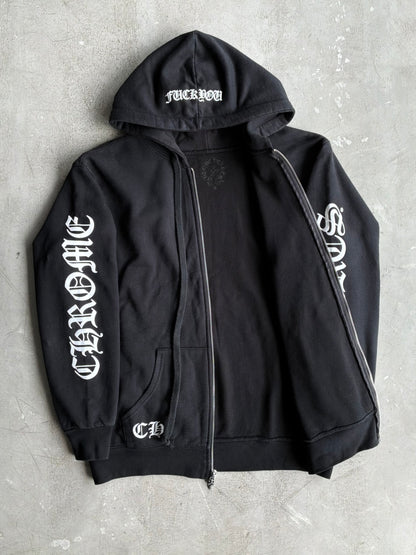 Chrome Hearts FUCK YOU Horseshoe Thermal Zip Hoodie