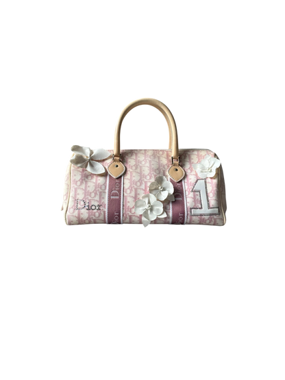 Dior Pink Trotter Flower Boston Bag