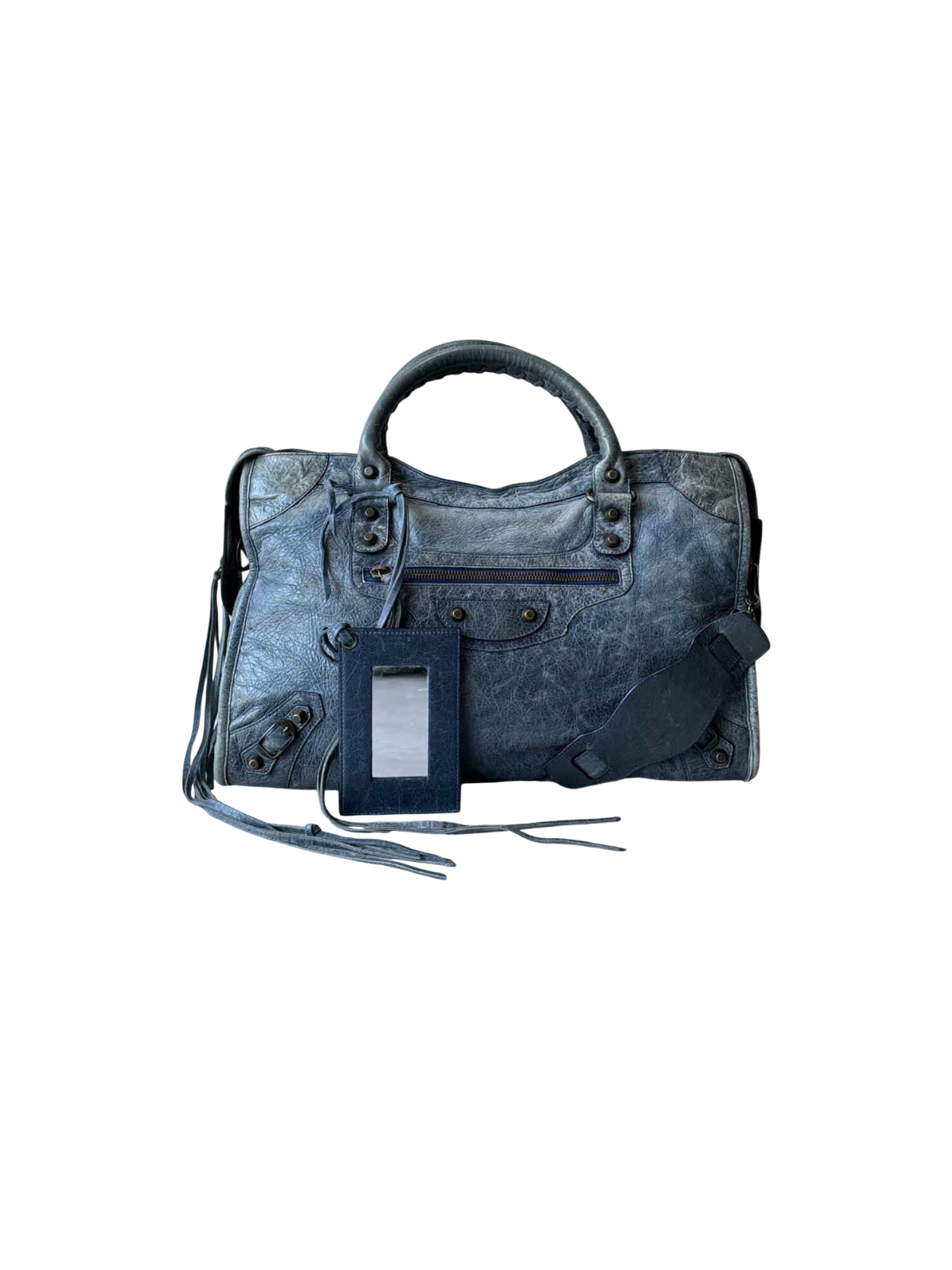 Balenciaga Classic City Navy Lambskin Bag