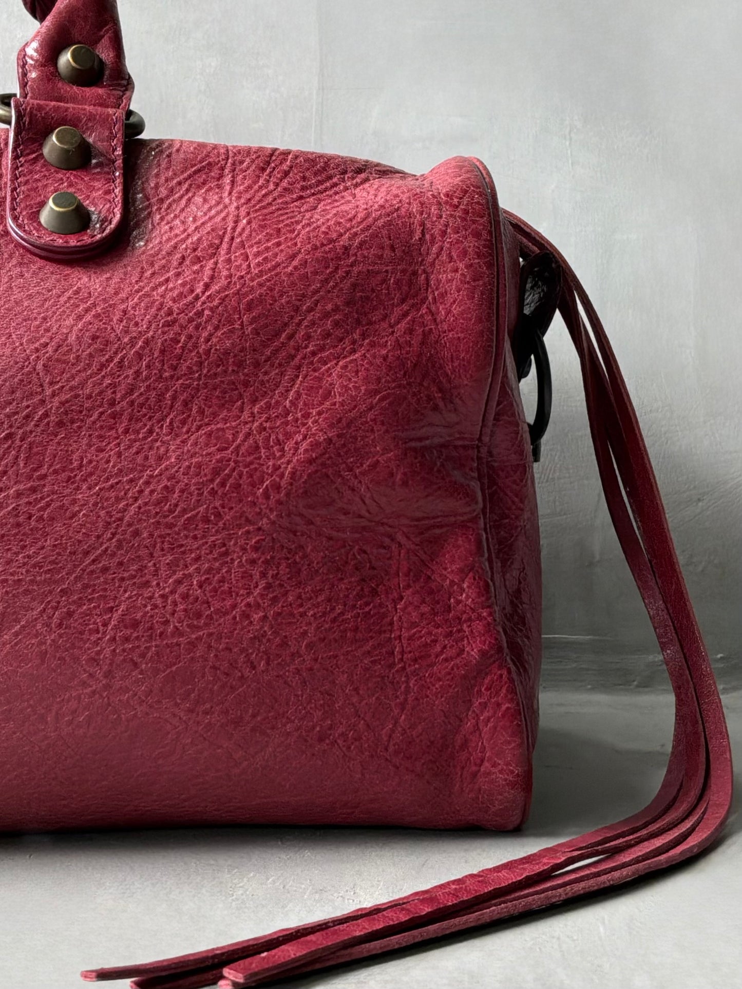 Balenciaga Twiggy Red Lambskin Bag