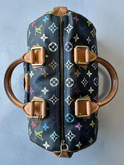 Louis Vuitton X Murakami Black Multicolor Speedy 30