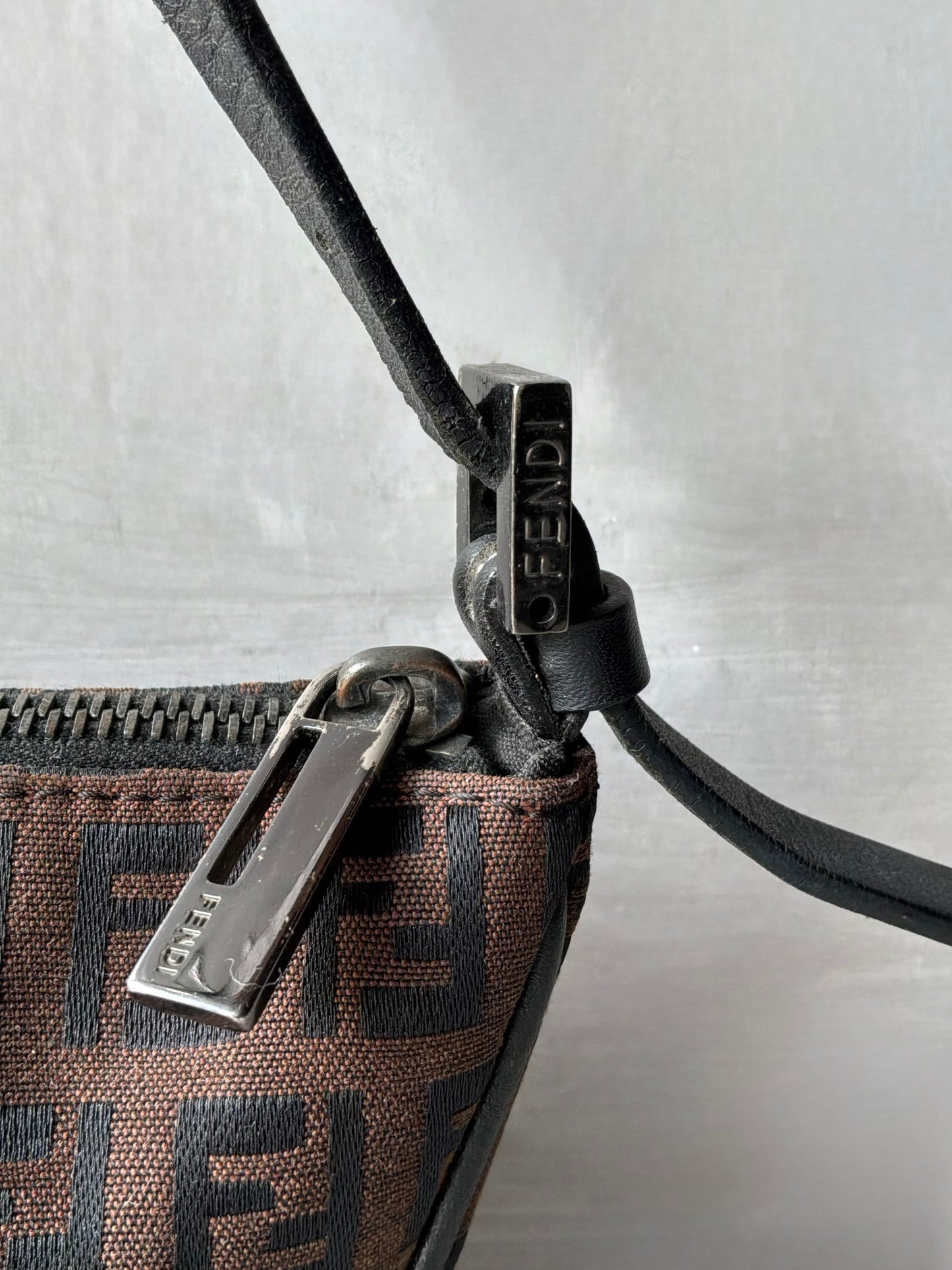 Fendi Brown Monogram Boat Bag