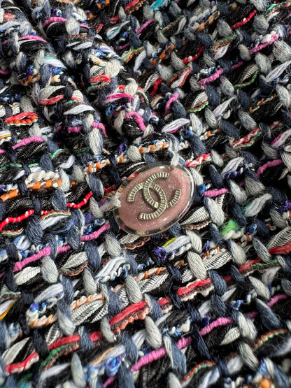 Chanel Multicolor Tweed Velcro Closure Jacket