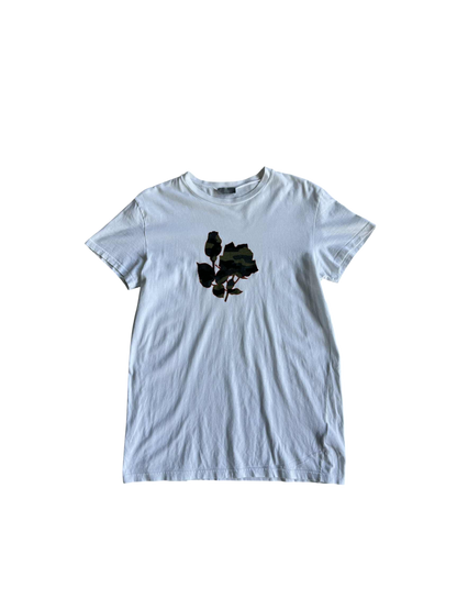Dior White Flower camou Design tee