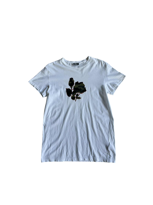 Dior White Flower camou Design tee