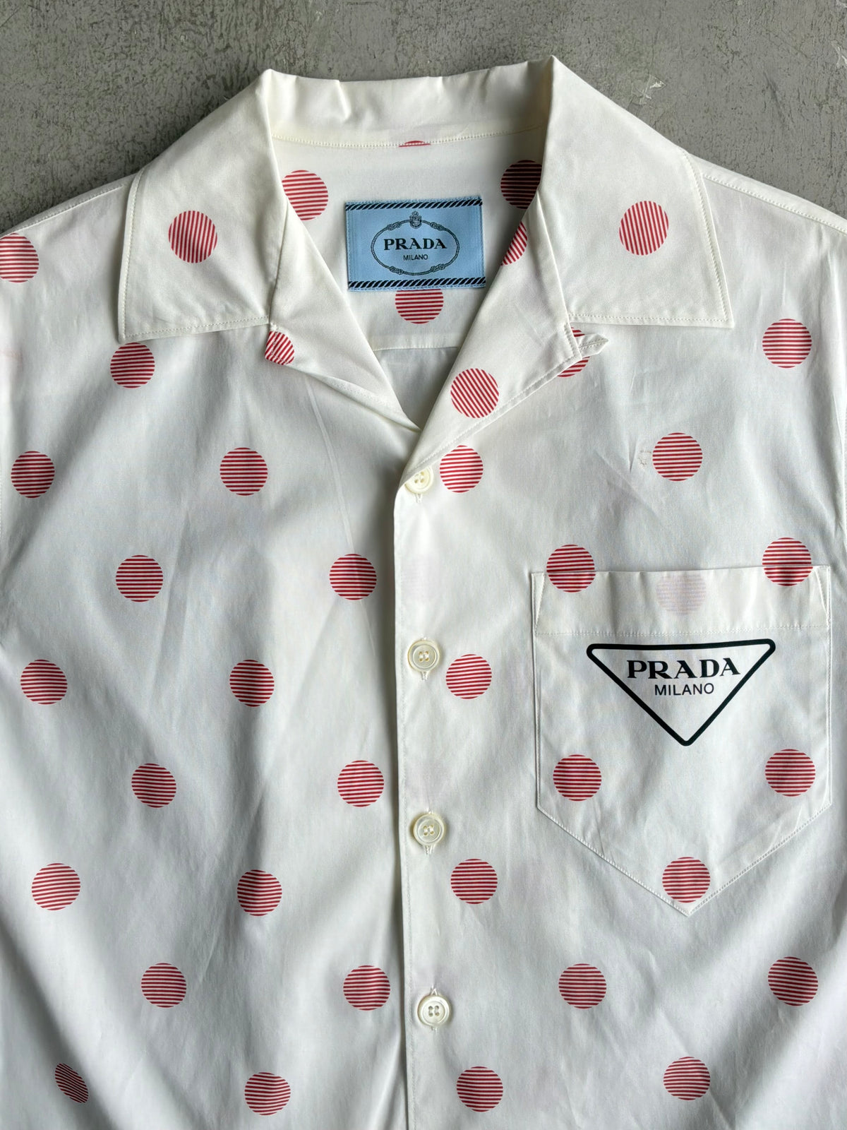 Prada Polka Bowling Shirt
