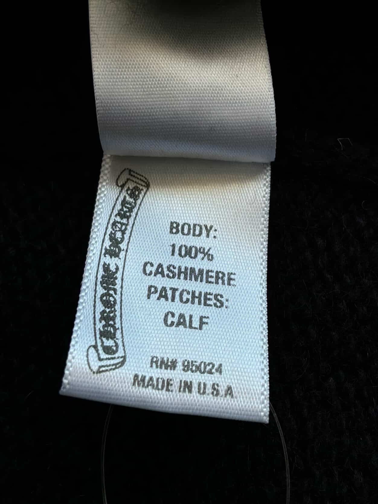 Chrome Hearts 1/1 Spine Cross Patch Cashmere Cardigan