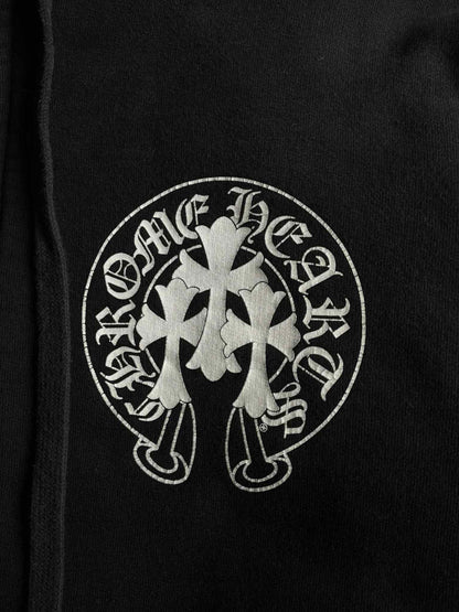 Chrome Hearts Cemetery Horseshoe Thermal Zip Hoodie