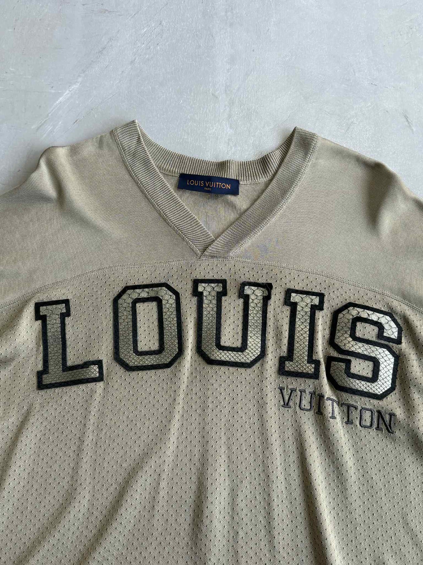 Louis Vuitton 2018 Python Logo Jersey T Shirt