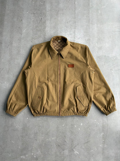 Gucci Tan Monogram Reversible Jacket
