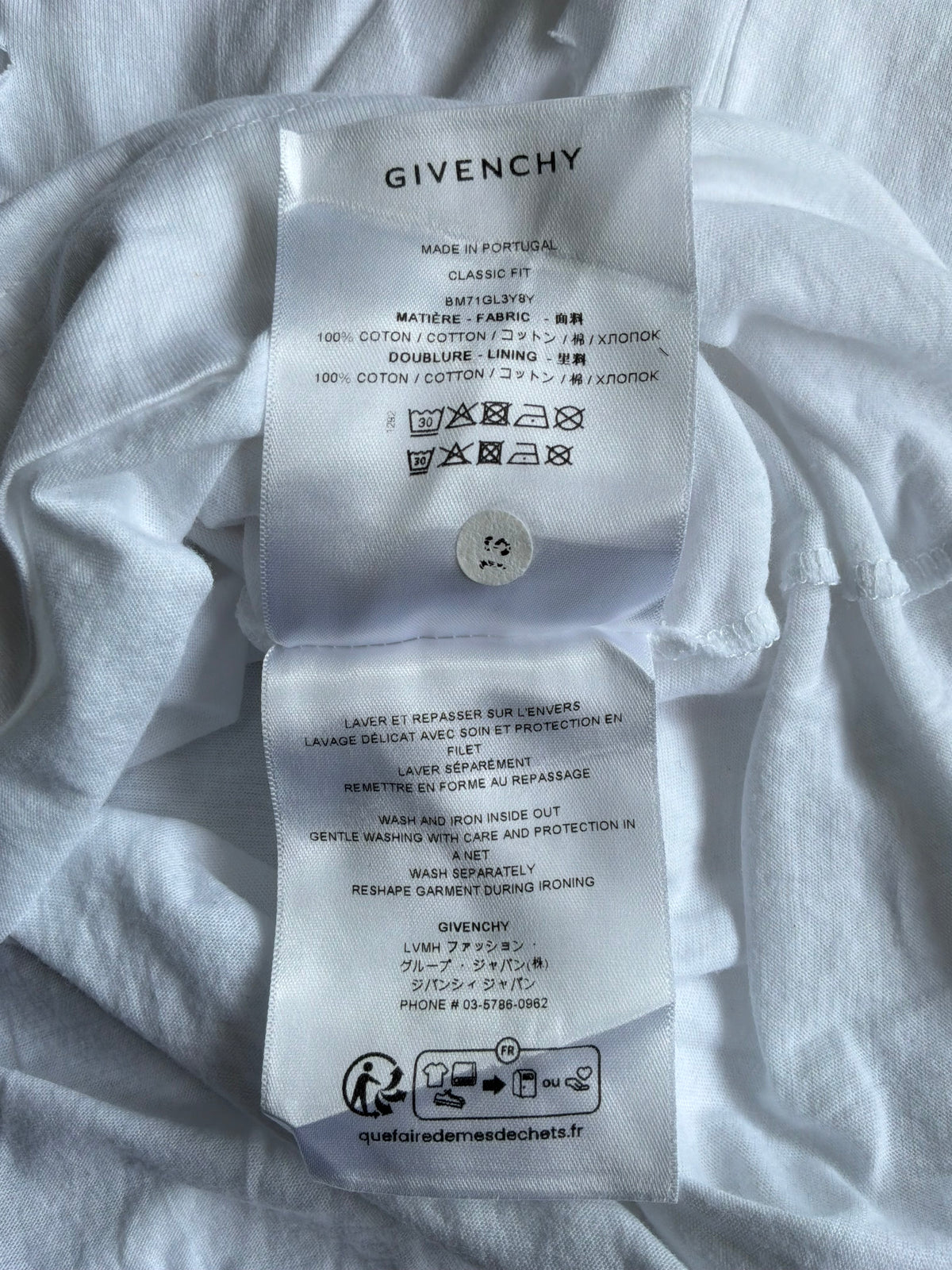 Givenchy Spellout Distressed Tee