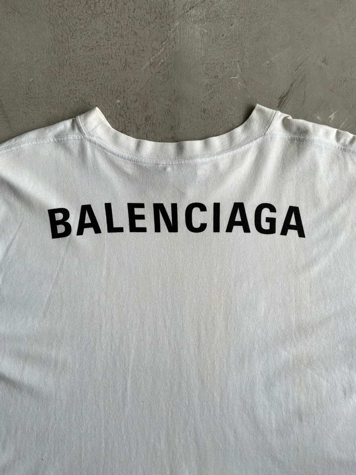 Balenciaga Back Script Tee