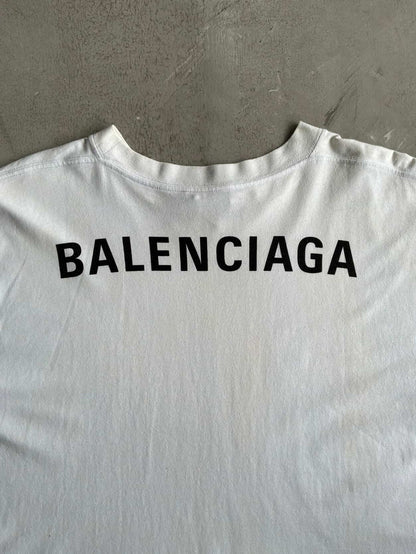 Balenciaga Back Script Tee