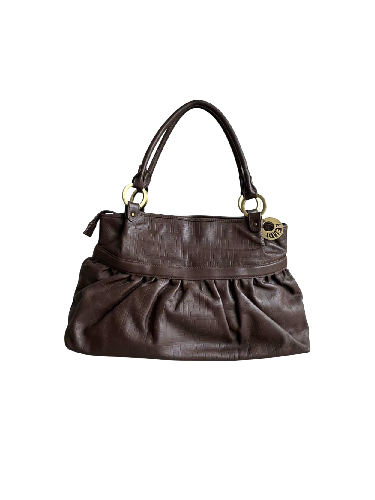 Fendi Leather Monogram Chef Bag