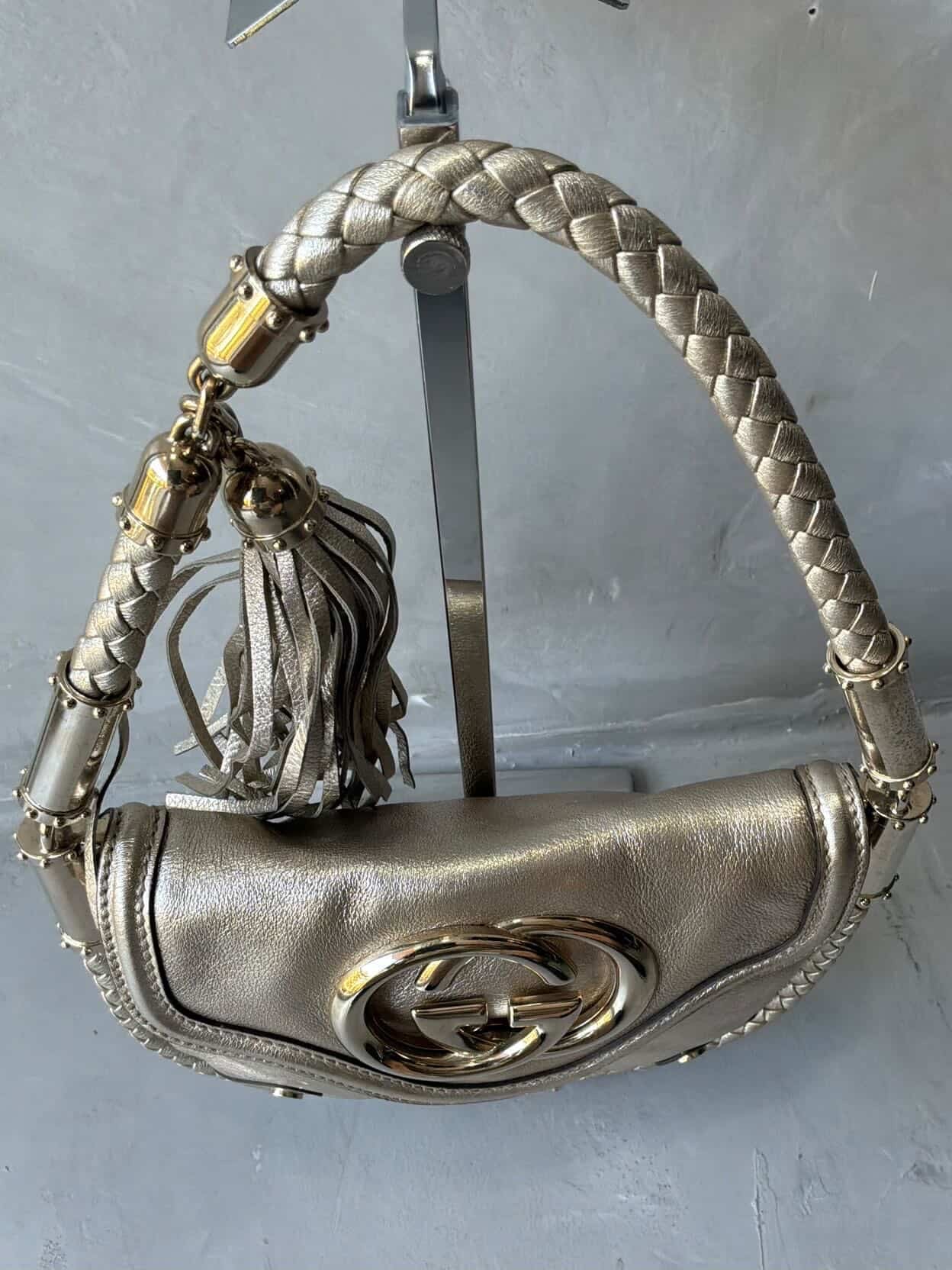 Gucci Metallic Fringe Handbag