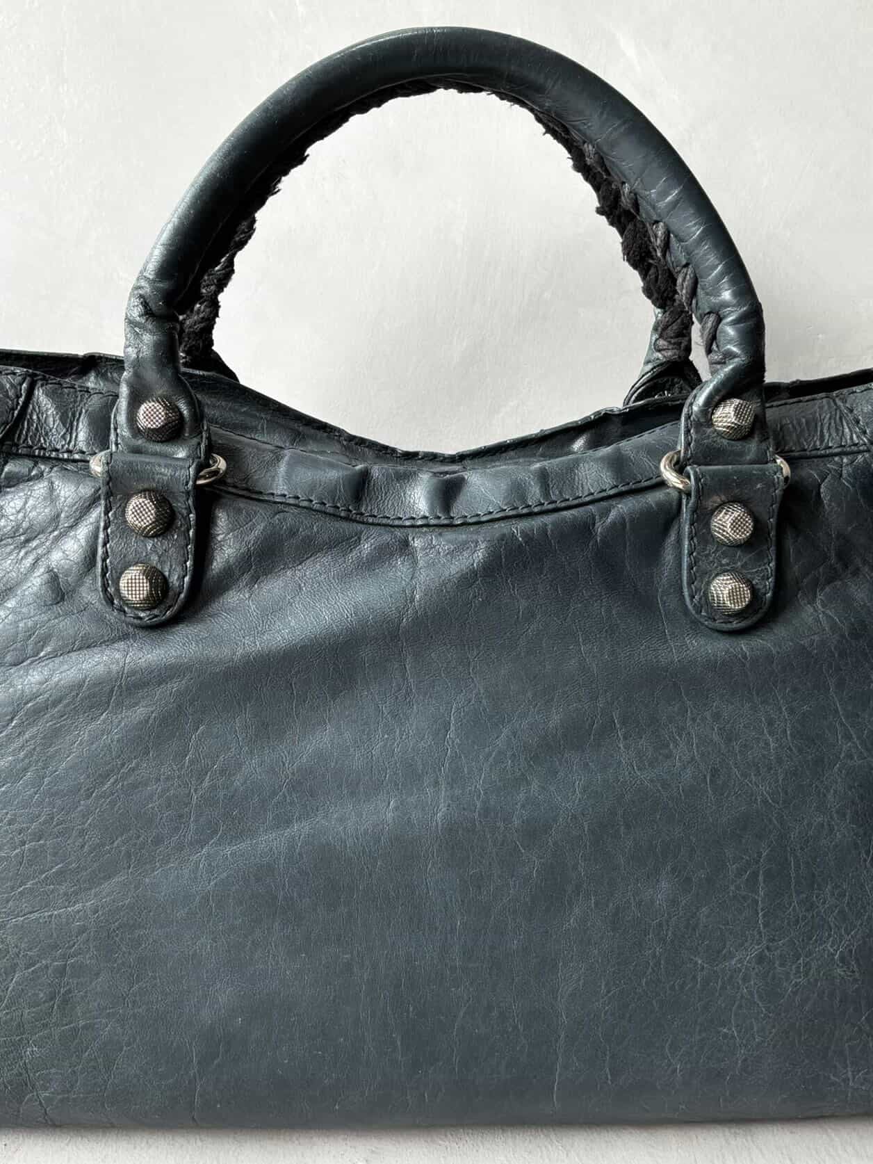 Balenciaga Classic City Giant 12 Navy Lambskin Bag