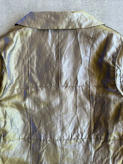 1999 Chanel Silk Nylon Metallic Blazer