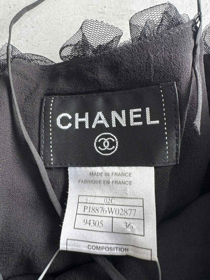 Chanel Vintage Black Lace Dress