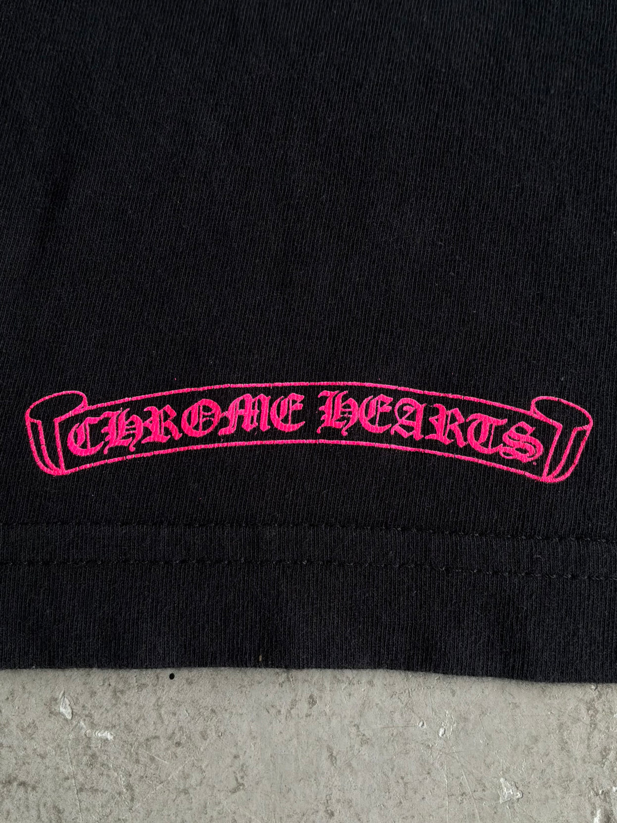 Chrome Hearts Pink Vertical Script Longsleeves