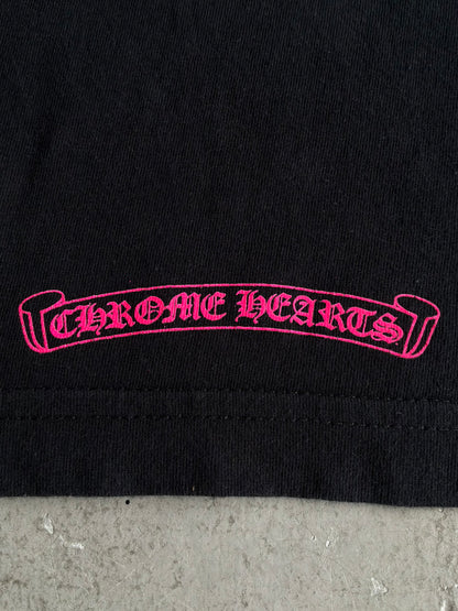Chrome Hearts Pink Vertical Script Longsleeves