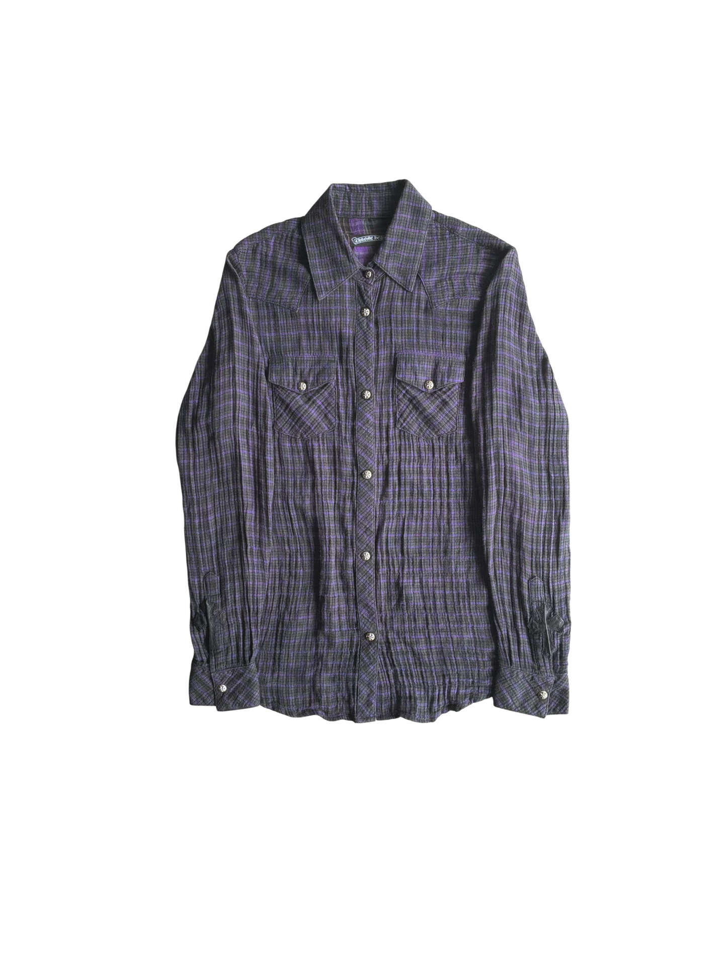 Vintage Chrome Hearts Fleur Cross Patch Flannel
