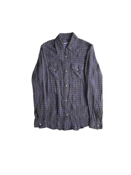 Vintage Chrome Hearts Fleur Cross Patch Flannel