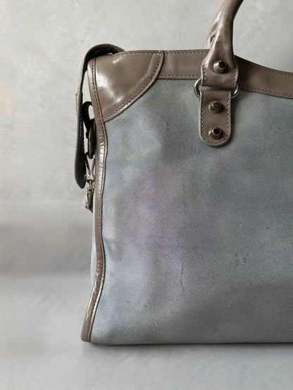 Balenciaga Classic City Mesh Leather Bag