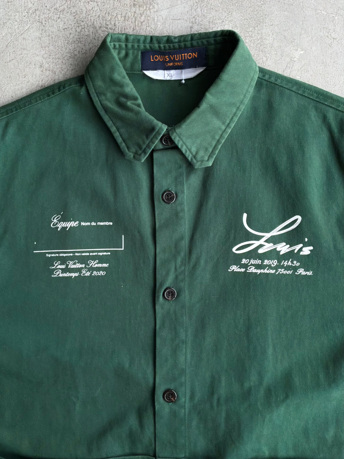 Louis Vuitton Virgil Abloh Creative Director Runway Shirt