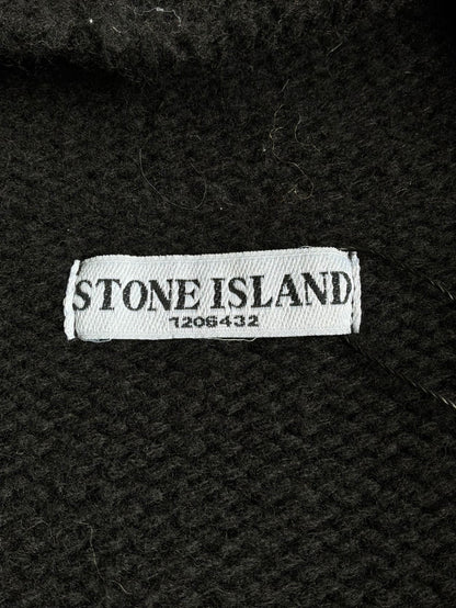 90s Stone Island Knit Zip Hoodie