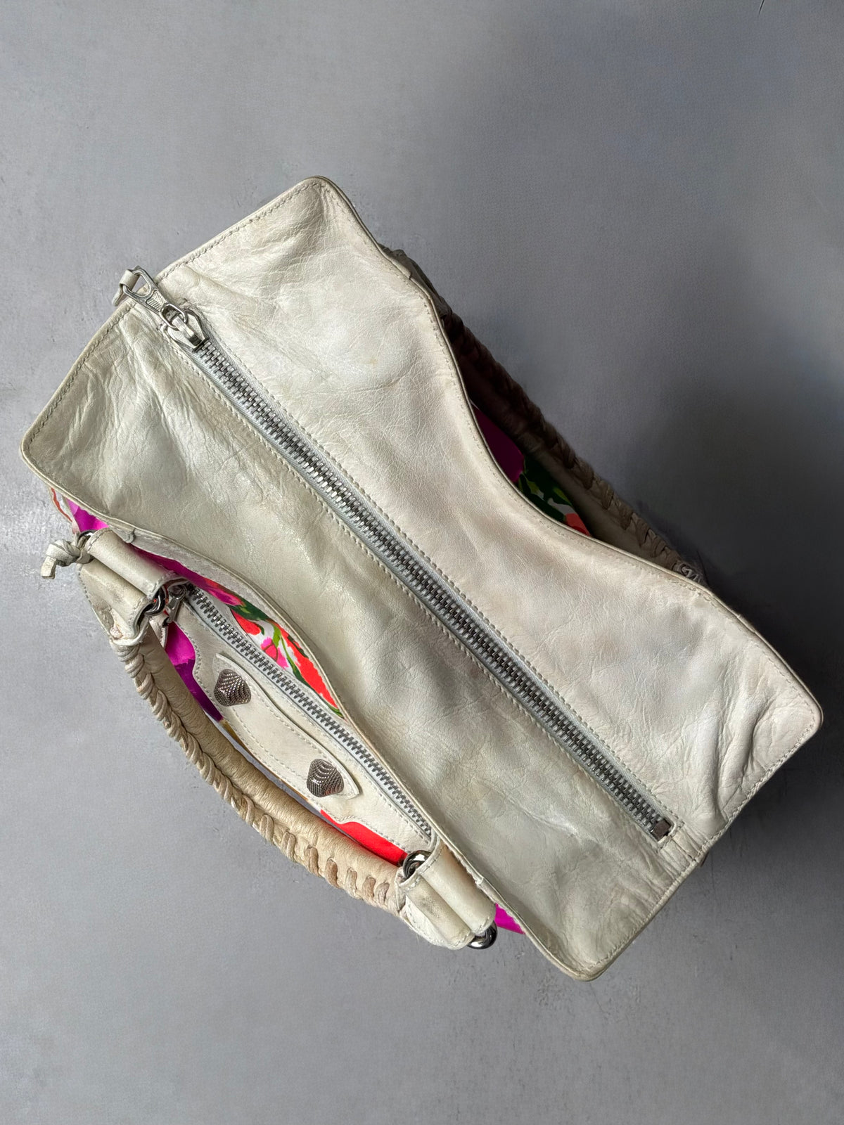Balenciaga Mid Day Floral Giant 21 Lambskin Bag